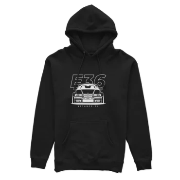 Bluza z kapturem przód BMW E36 czarna