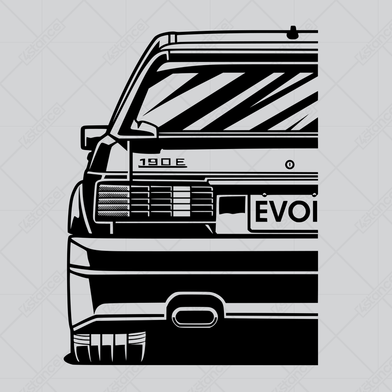 Mug for MERCEDES W201 190E Fan - I Drive a Classic - Back