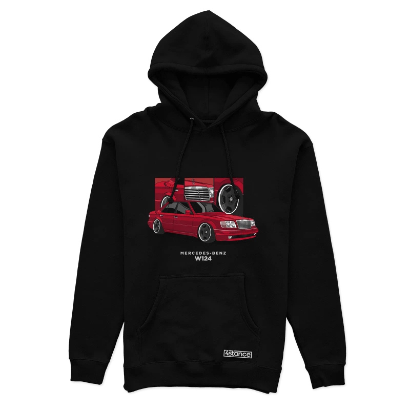 Mercedes-Benz W124 black hoodie