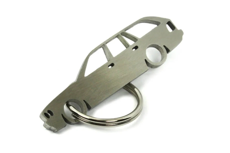 BMW E34 touring stainless steel key ring