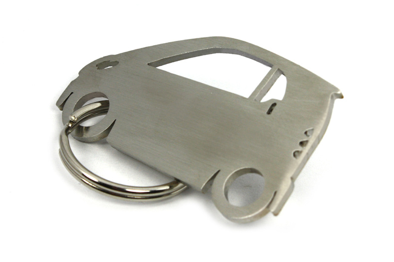 Smart Fortwo MK1 stainless steel key ring