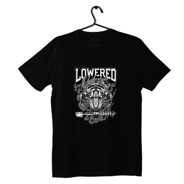 Czarny T-shirt koszulka LOWERED LIFESTYLE