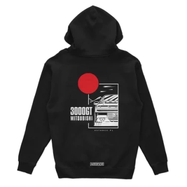 Bluza z kapturem Mitsubishi 3000GT czarna