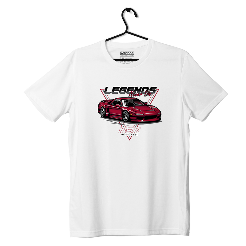 Biały T-shirt koszulka HONDA NSX LEGEND