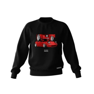 Čierna mikina Mazda Miata