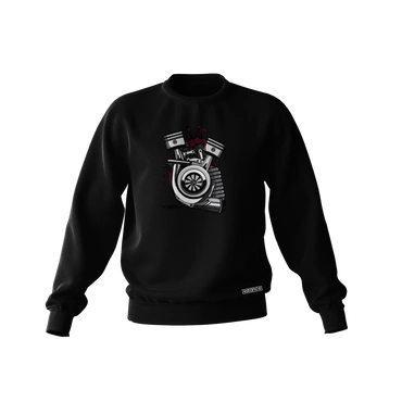 Czarna bluza SERCE TURBO