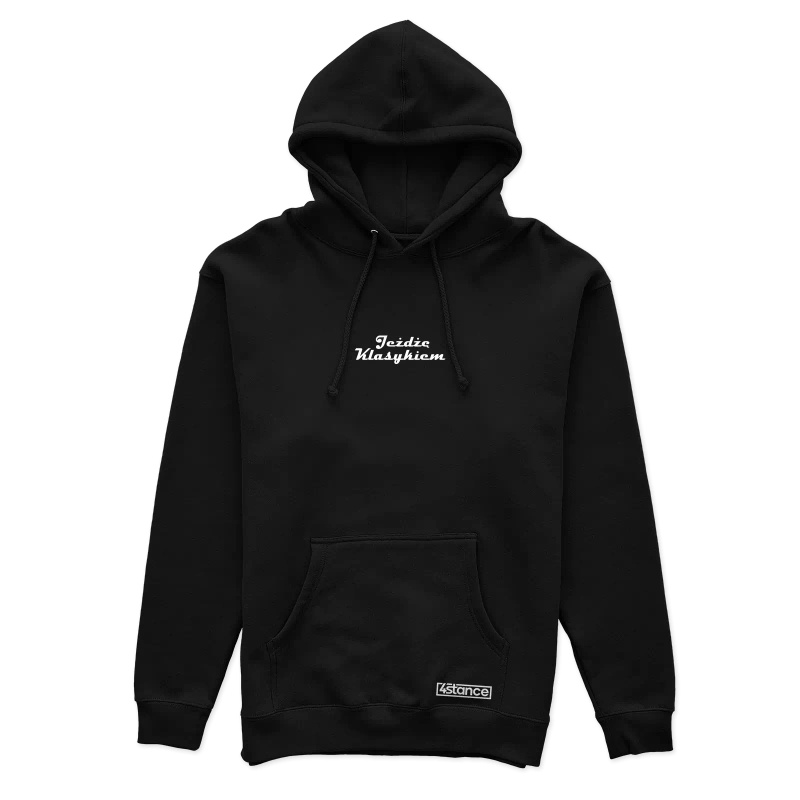 Black AUDI 100 C4 hoodie I drive a classic