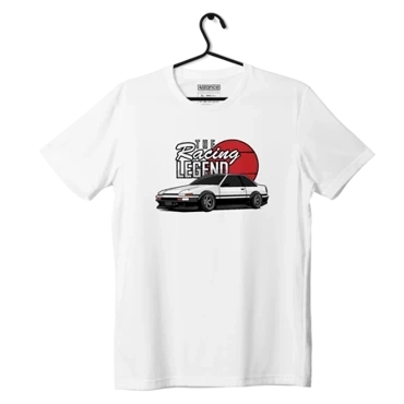 Biały T-shirt TOYOTA AE86 RACING