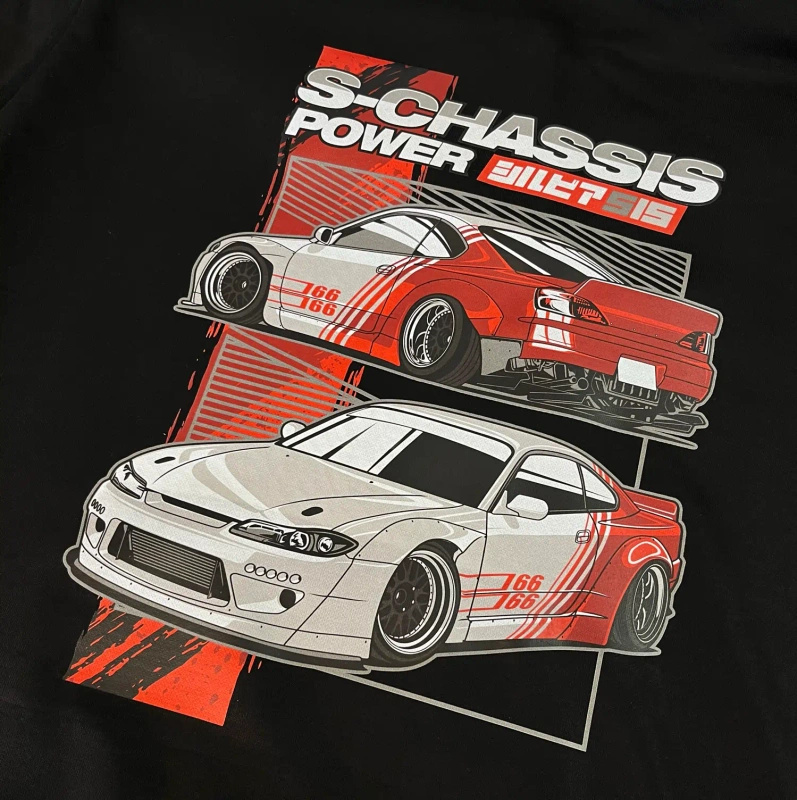 Nissan Silvia S15 S-CHASSIS mikina s kapucí