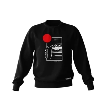 Czarna bluza HONDA CRX DEL SOL JDM