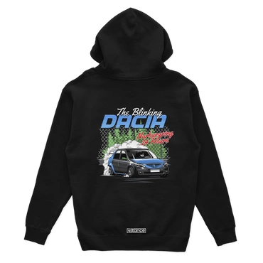 Czarna bluza z kapturem Dacia Logan