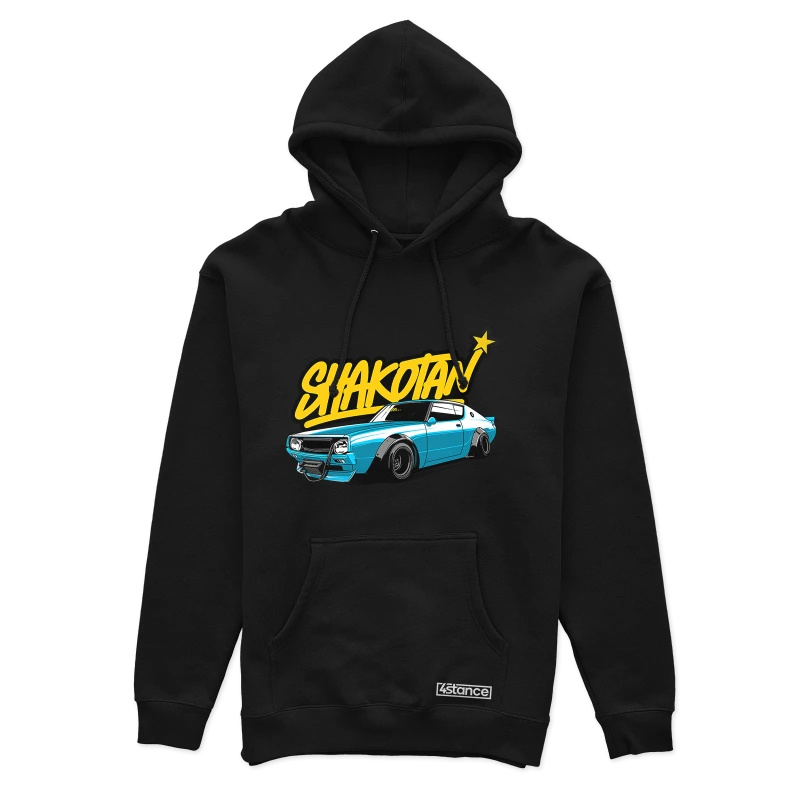 Čierna mikina s kapucňou SHAKOTAN