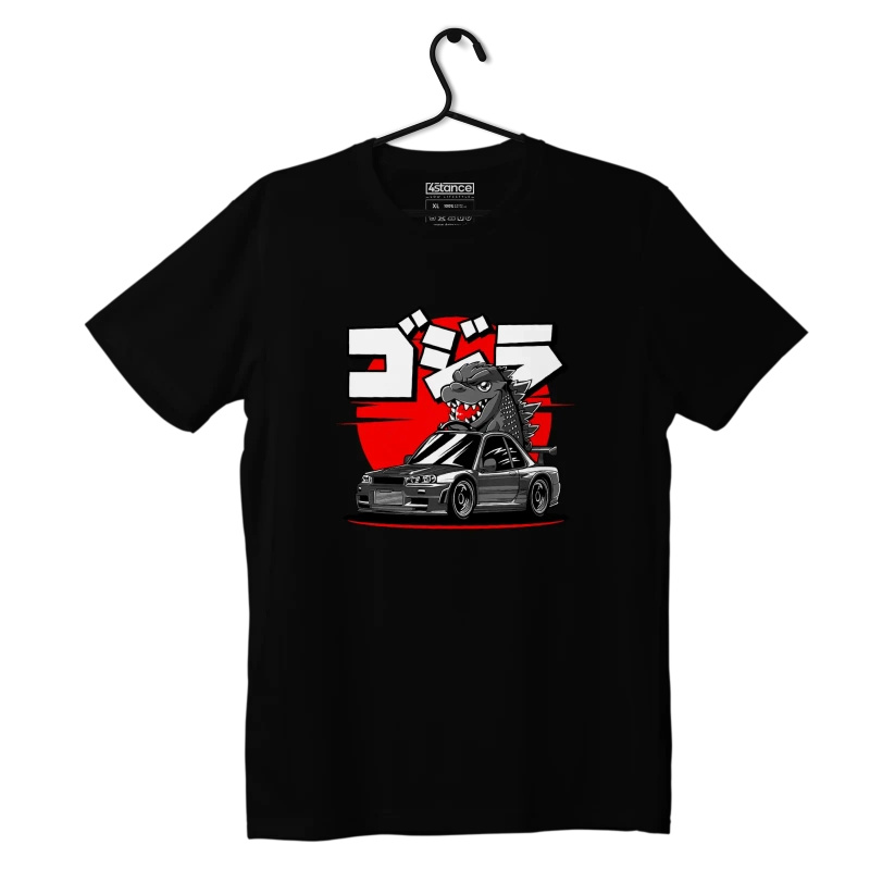 Schwarzes T-shirt Nissan BABY GTR R34