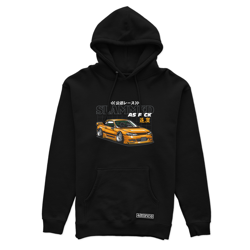 Black hooded sweatshirt NISSAN SILVIA S15 SLAMMED
