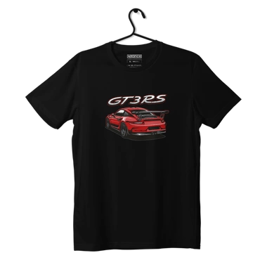 Czarny T-shirt koszulka PORSCHE 911 GT3 RS
