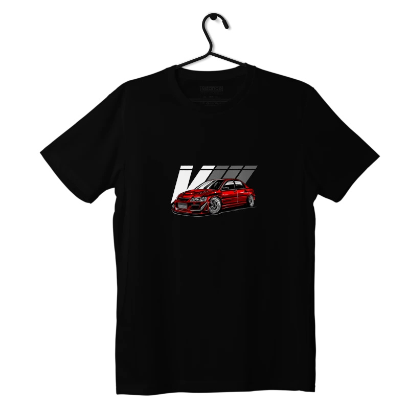 Black T-shirt Mitsubishi Lancer EVO VIII