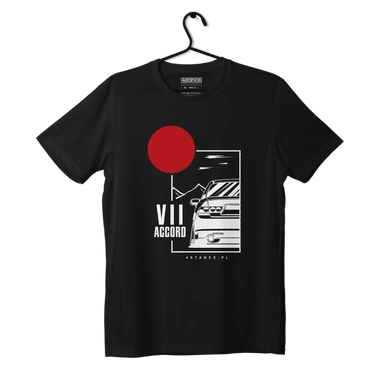 Czarny T-shirt koszulka HONDA ACCORD VII JDM