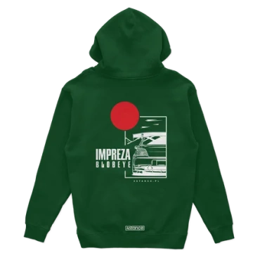 Subaru Impreza hoodie Blobeye green