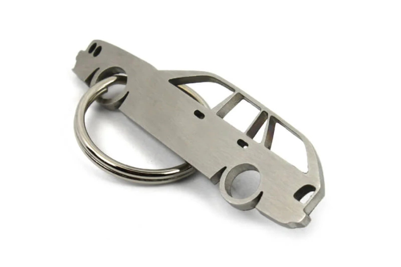 BMW E34 touring stainless steel key ring
