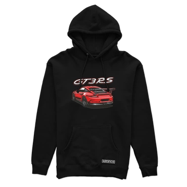 Černá mikina s kapucí PORSCHE 911 GT3 RS