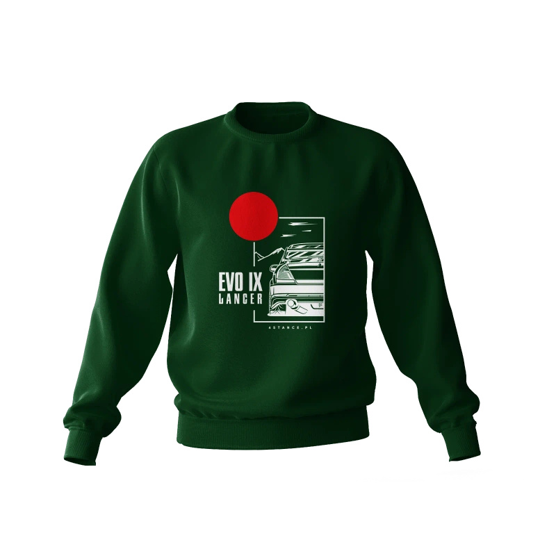 Mitsubishi Lancer Evo IX sweatshirt green