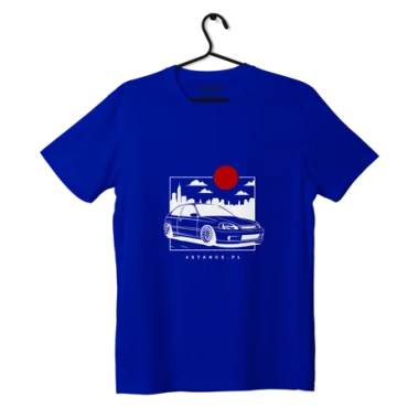 T-Shirt Honda Civic VI JDM blau