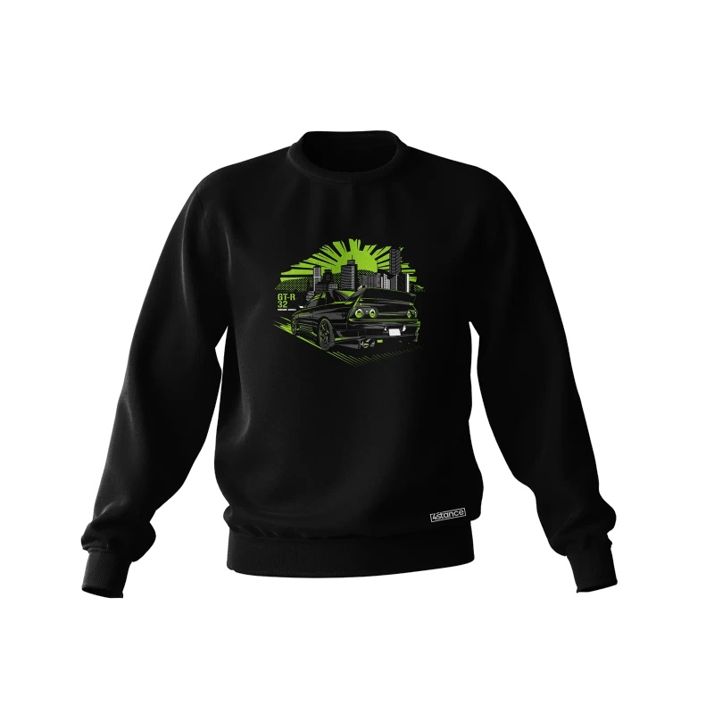 Black Nissan Skyline GT-R R32 Godzilla sweatshirt