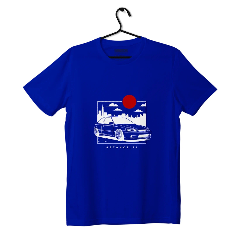 T-Shirt Honda Civic VI JDM blau