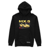 Schwarzer Kapuzenpullover MAZDA MIATA MX5