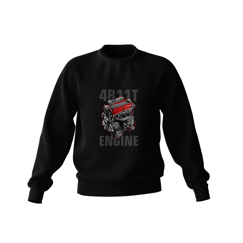 Black engine sweatshirt 4B 11T EVO