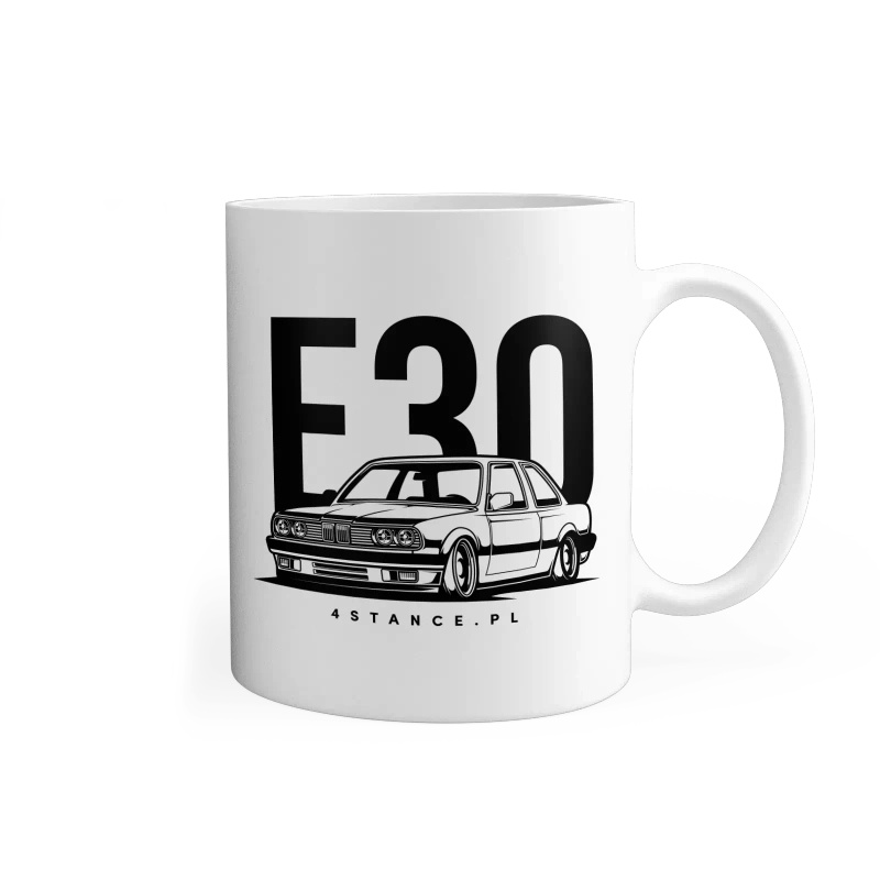 Hrnek pro německého fanouška BMW E30 Coupe 4stance
