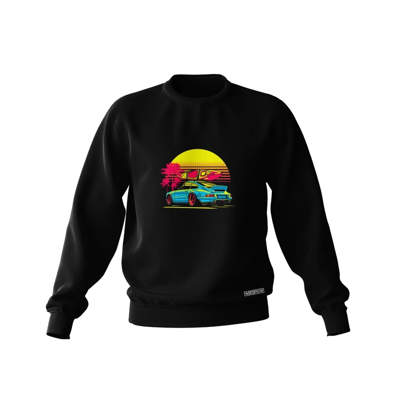 Schwarzes Porsche 911 Singer Sweatshirt