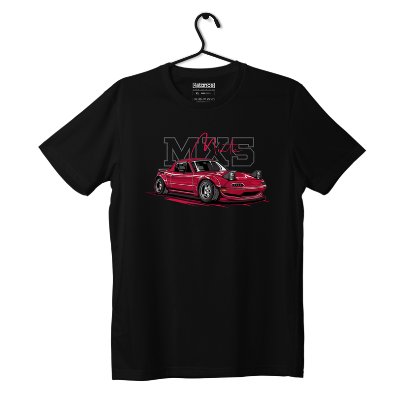 Czarny T-shirt koszulka MAZDA MIATA MX5