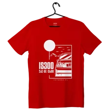 T-shirt koszulka Lexus IS IS300 JDM czerwona