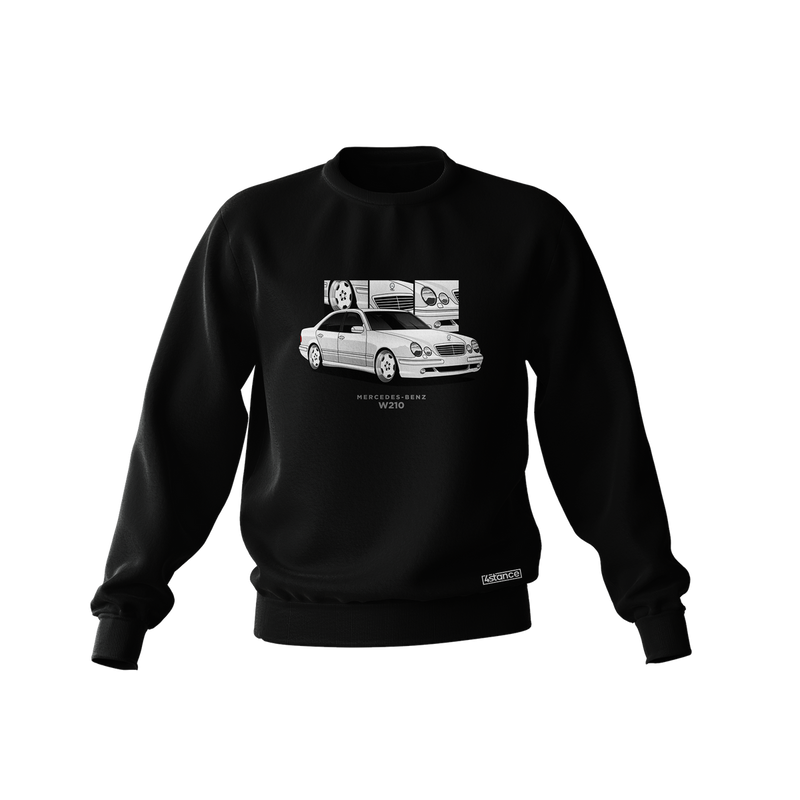 Black Mercedes-Benz W210 sedan sweatshirt