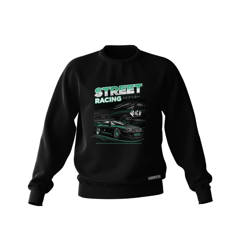 Schwarzes Toyota Supra Mk4 STREET RACING Sweatshirt