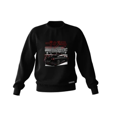 Czarna bluza Nissan Skyline GT-R R35 Back