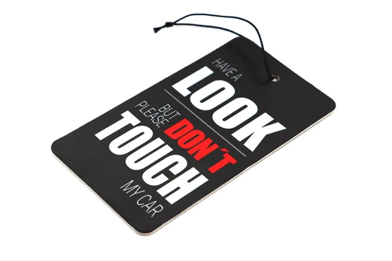 Fragrance pendant Have a look but please don't touch my car