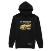 Schwarzer Hoodie BMW E90 M3 gelb