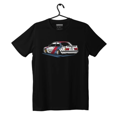 Black T-shirt BMW E30 Pandem