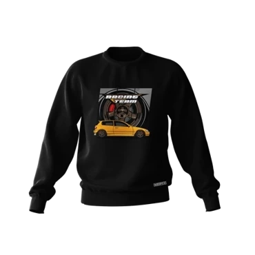 Čierna mikina HONDA CIVIC V RACING TEAM