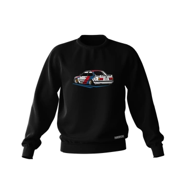 Čierna mikina BMW E30 Pandem