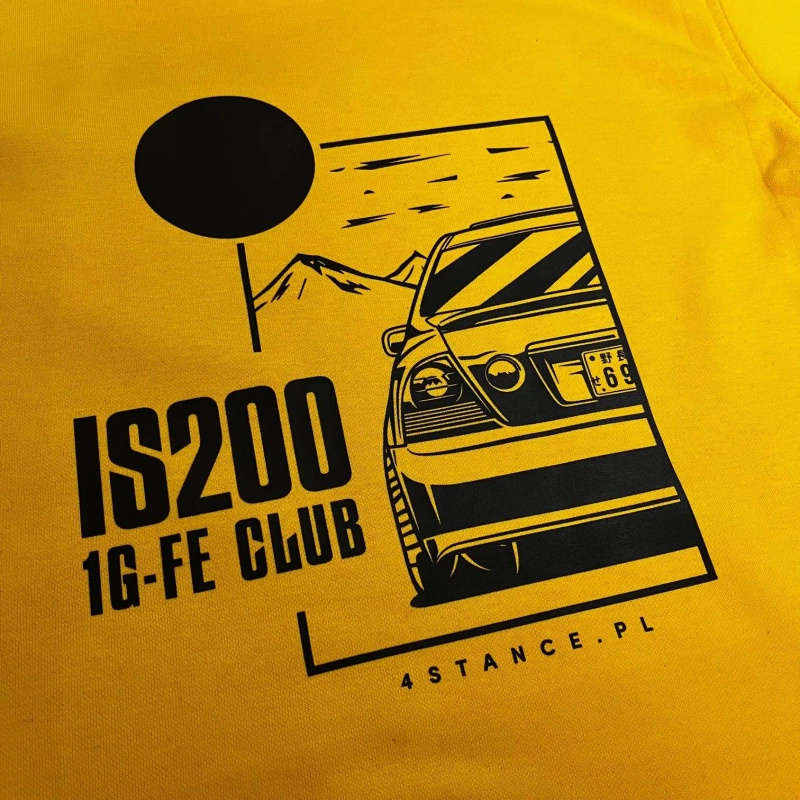 Lexus IS200 sweatshirt yellow