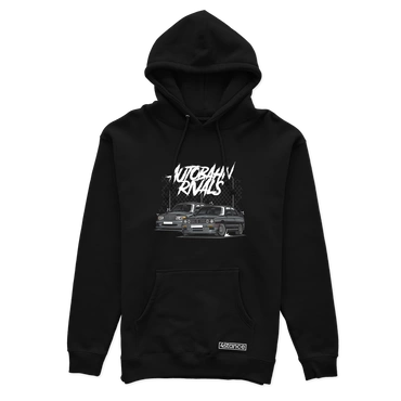 Czarna bluza z kapturem MERCEDES BMW RIVALS