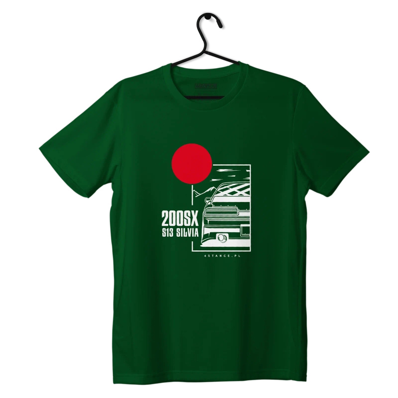 T-Shirt Nissan 200SX S13 JDM grün