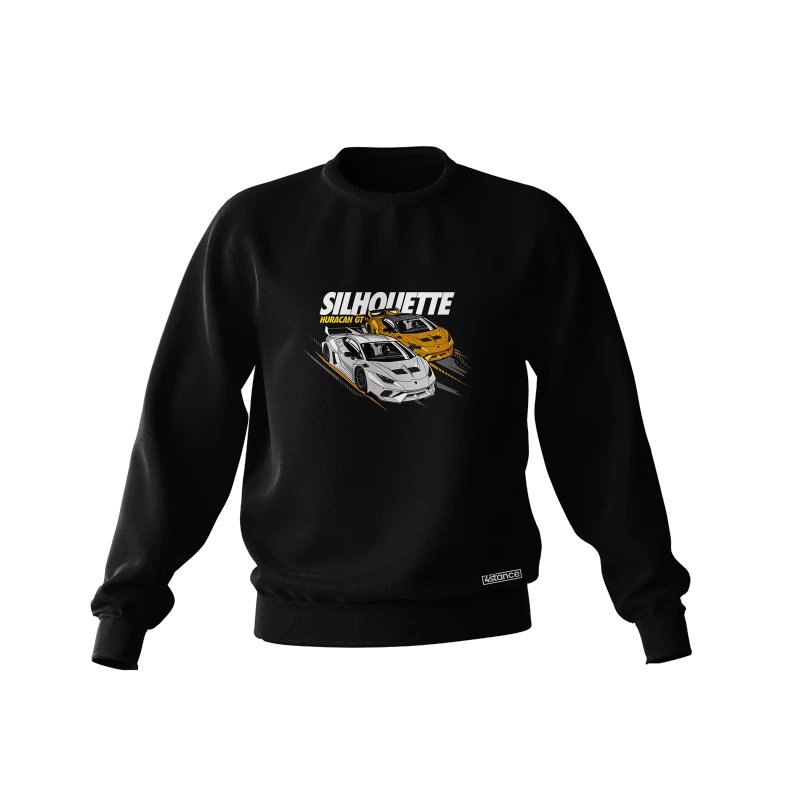 Black Lamborghini Silhouette Huracan GT sweatshirt