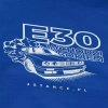 BMW E30 Sweatshirt mit Kapuze Goes sideways blau