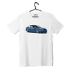 White T-shirt blue BMW M3 E46