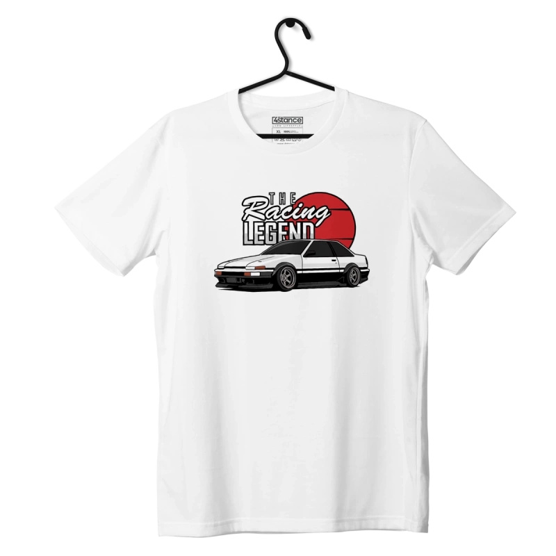 Weißes T-Shirt TOYOTA AE86 RACING