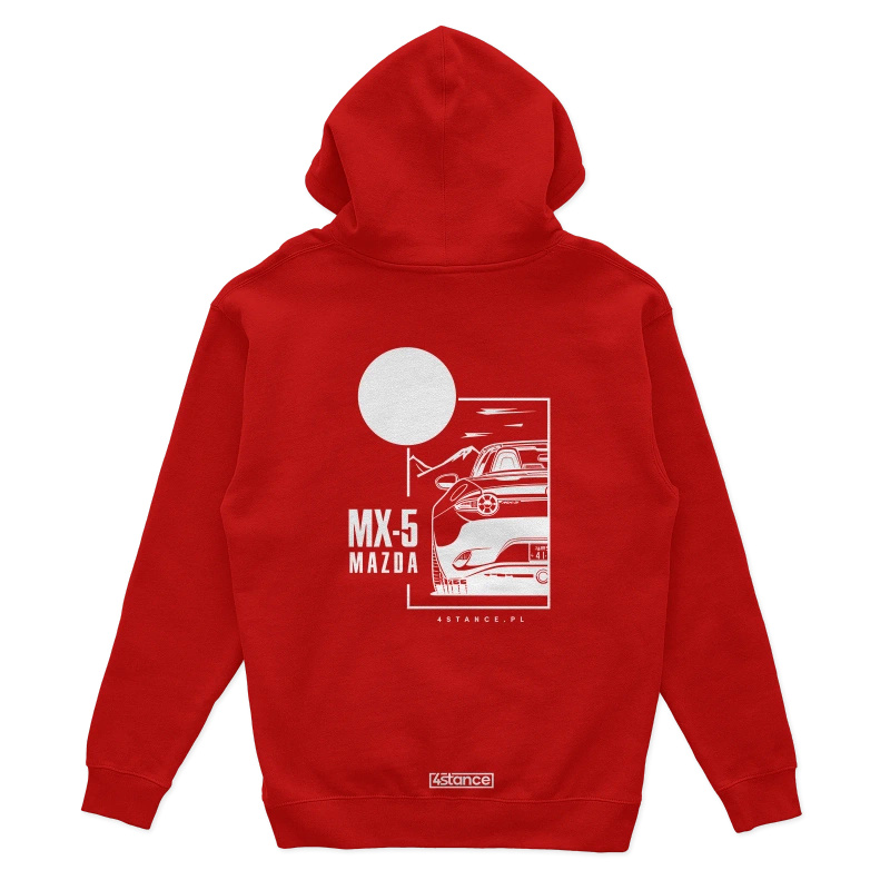 Mazda MX-5 hoodie red